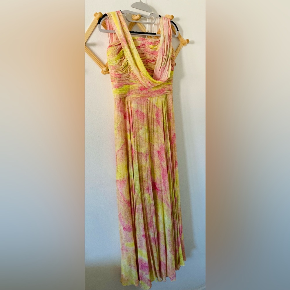Vintage Gorgeous Colorful Woman Dress -Size 10